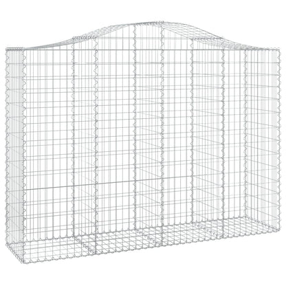 Paniers à gabions arqués 11 pcs 200x50x140/160 cm Fer galvanisé