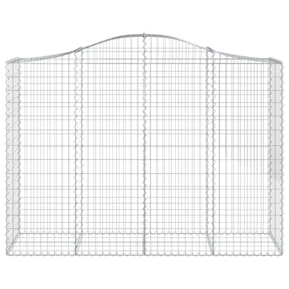Paniers à gabions arqués 11 pcs 200x50x140/160 cm Fer galvanisé