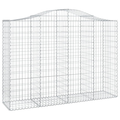 Paniers à gabions arqués 13 pcs 200x50x140/160 cm Fer galvanisé