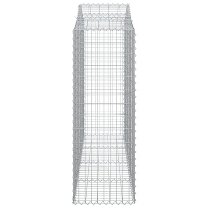 Paniers à gabions arqués 13 pcs 200x50x140/160 cm Fer galvanisé