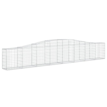 Paniers à gabions arqués 20 pcs 400x30x60/80 cm Fer galvanisé