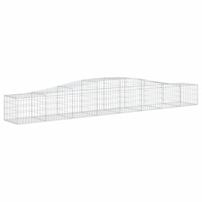 Paniers à gabions arqués 9 pcs 400x50x40/60 cm Fer galvanisé
