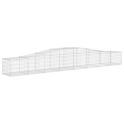 Paniers à gabions arqués 20 pcs 400x50x40/60 cm Fer galvanisé