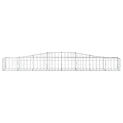 Paniers à gabions arqués 20 pcs 400x50x40/60 cm Fer galvanisé