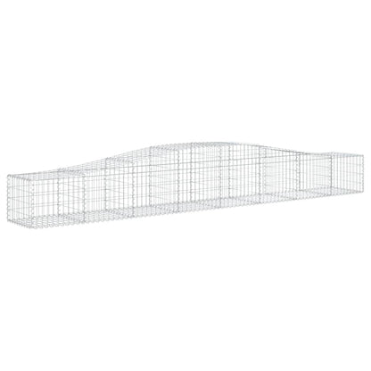 Paniers à gabions arqués 25 pcs 400x50x40/60 cm Fer galvanisé