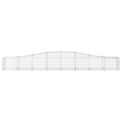 Paniers à gabions arqués 25 pcs 400x50x40/60 cm Fer galvanisé