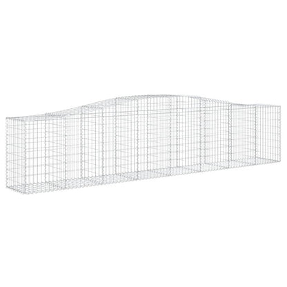 Paniers à gabions arqués 3 pcs 400x50x80/100 cm Fer galvanisé