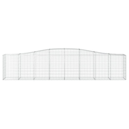 Paniers à gabions arqués 3 pcs 400x50x80/100 cm Fer galvanisé