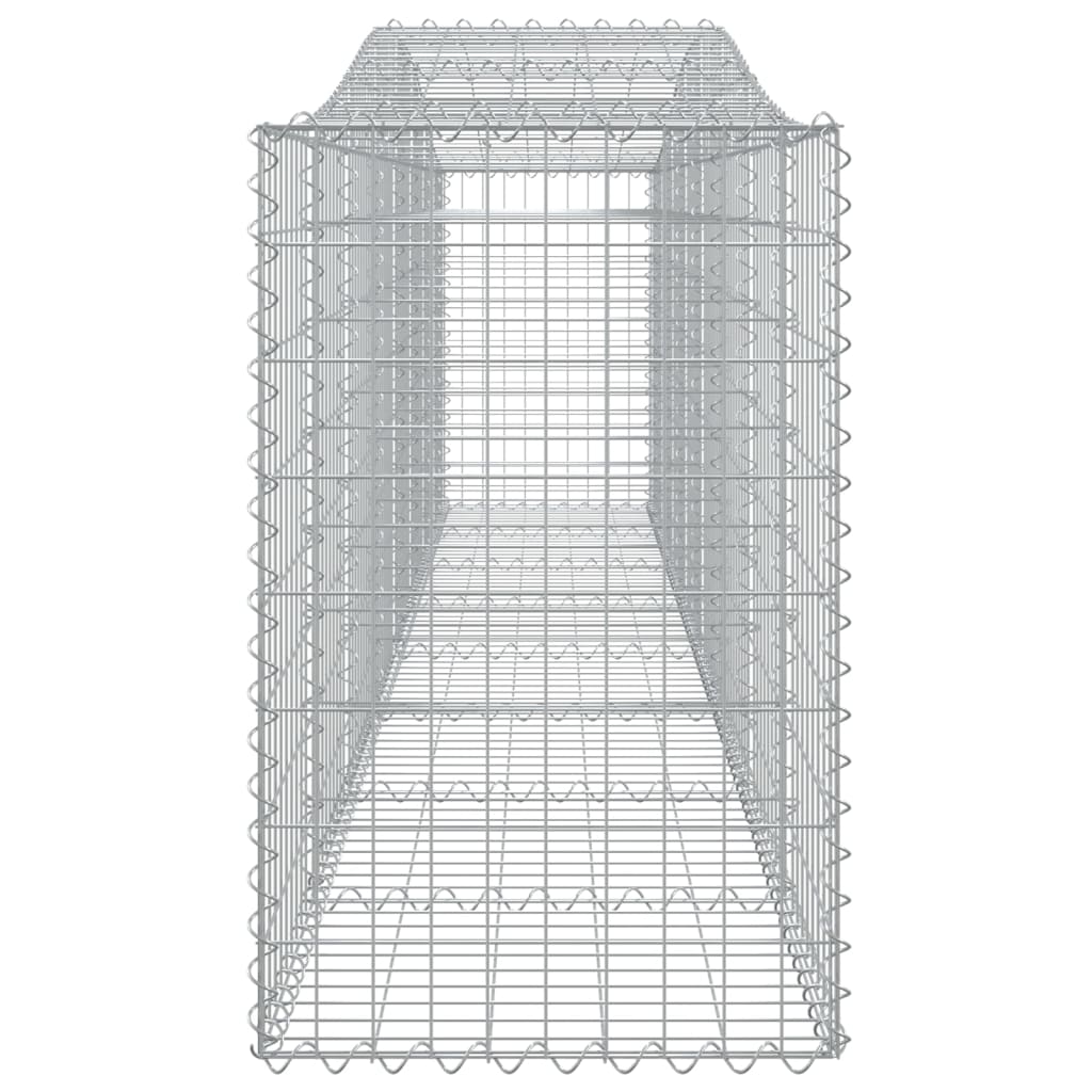 Paniers à gabions arqués 3 pcs 400x50x80/100 cm Fer galvanisé