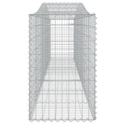 Paniers à gabions arqués 3 pcs 400x50x80/100 cm Fer galvanisé
