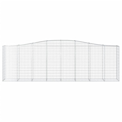 Paniers à gabions arqués 15 pcs 400x50x120/140 cm Fer galvanisé