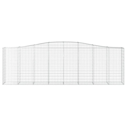 Paniers à gabions arqués 20 pcs 400x50x120/140 cm Fer galvanisé