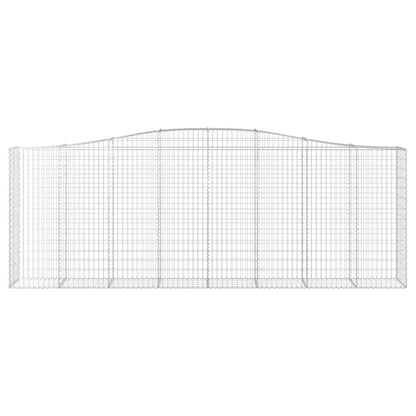 Paniers à gabions arqués 6 pcs 400x50x140/160 cm Fer galvanisé