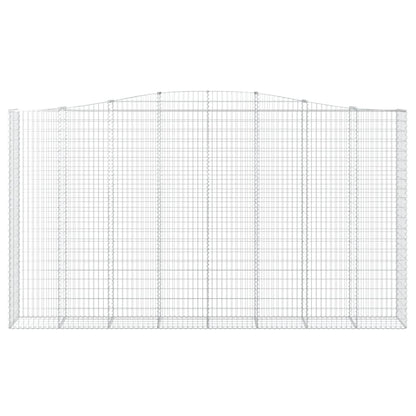 Paniers à gabions arqués 3 pcs 400x50x220/240 cm Fer galvanisé