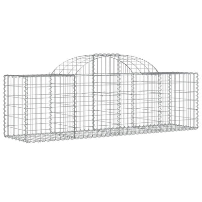 Paniers à gabions arqués 12 pcs 200x50x60/80 cm Fer galvanisé