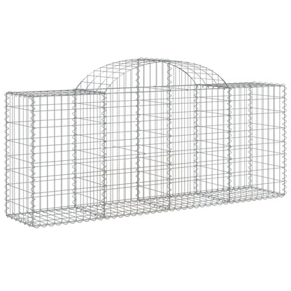 Paniers à gabions arqués 11 pcs 200x50x80/100 cm Fer galvanisé