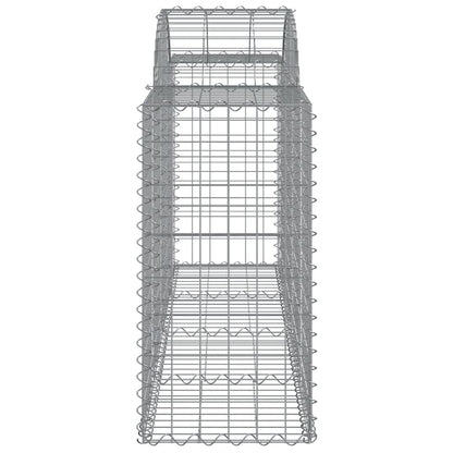 Paniers à gabions arqués 50 pcs 200x50x80/100 cm Fer galvanisé