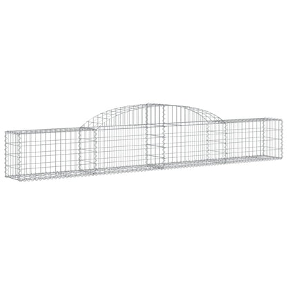Paniers à gabions arqués 11 pcs 300x30x40/60 cm fer galvanisé