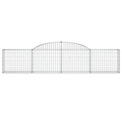 Paniers à gabions arqués 15 pcs 300x30x60/80 cm Fer galvanisé