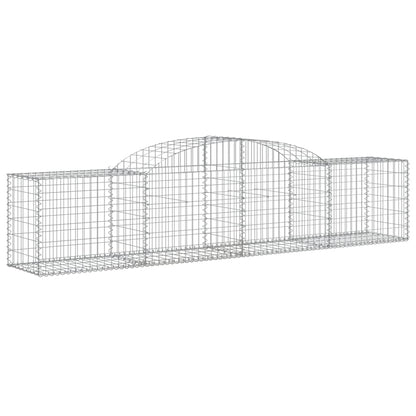 Paniers à gabions arqués 17 pcs 300x50x60/80 cm fer galvanisé