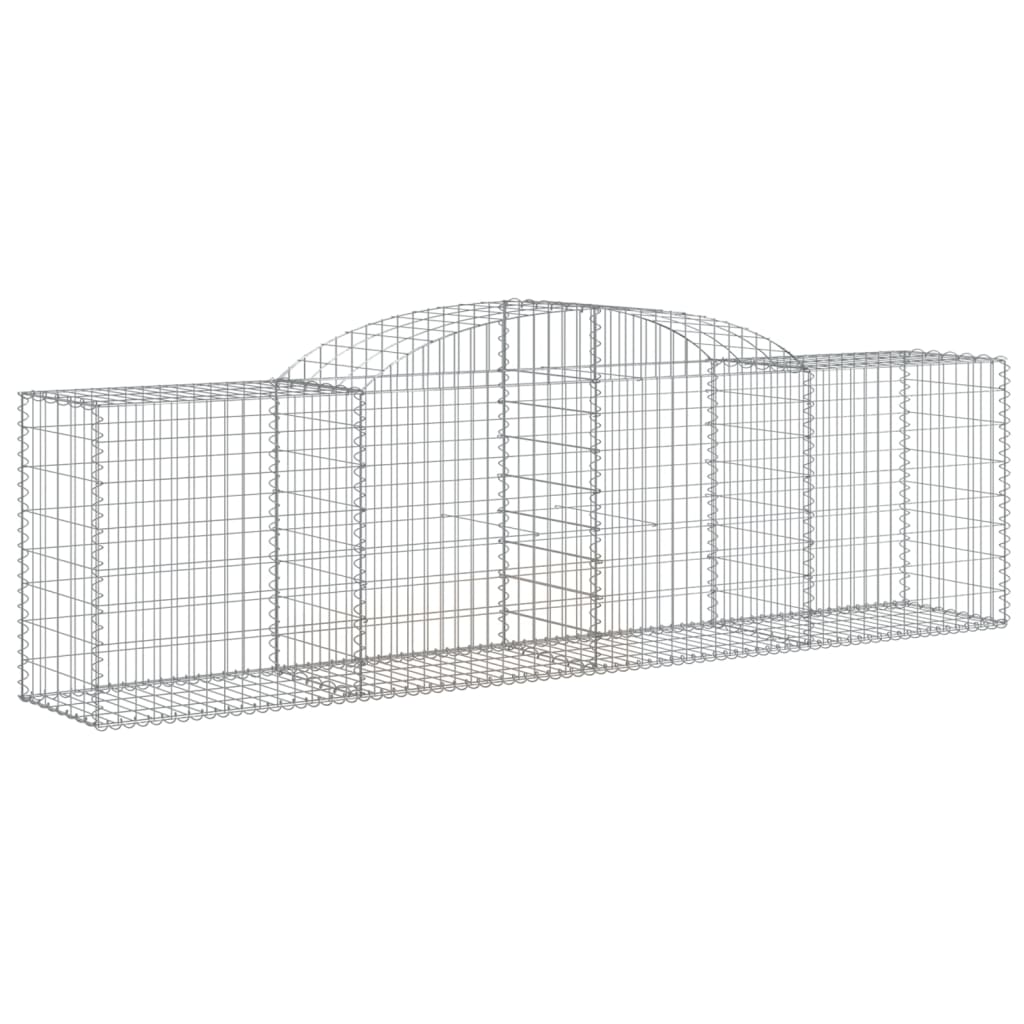Paniers à gabions arqués 11 pcs 300x50x80/100 cm fer galvanisé
