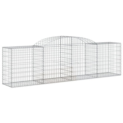 Paniers à gabions arqués 11 pcs 300x50x80/100 cm fer galvanisé