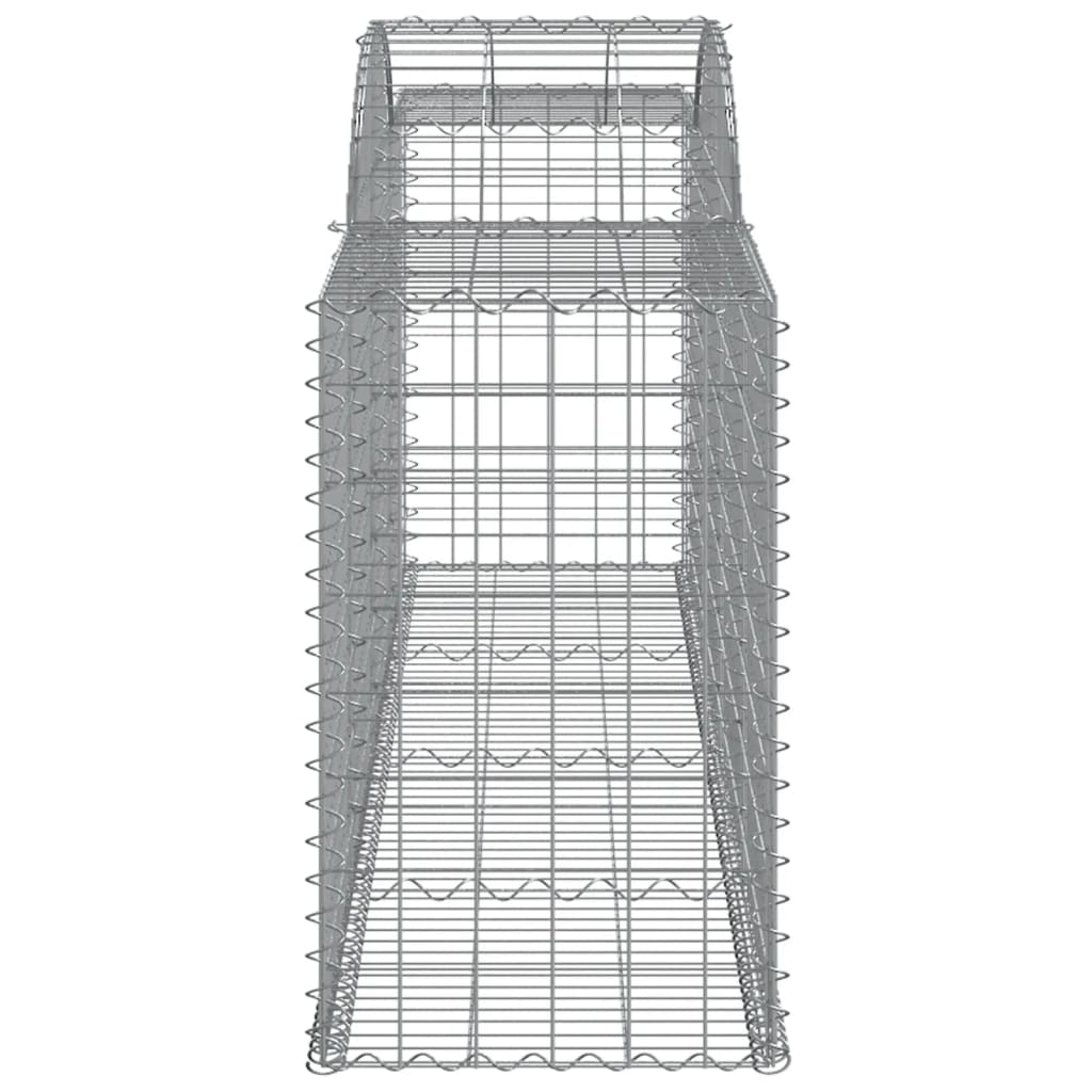 Paniers à gabions arqués 11 pcs 300x50x80/100 cm fer galvanisé
