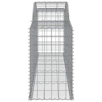 Paniers à gabions arqués 11 pcs 300x50x80/100 cm fer galvanisé