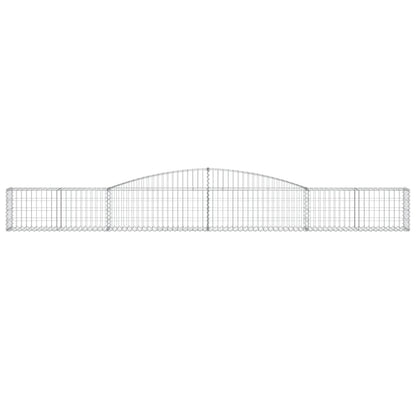Paniers à gabions arqués 3 pcs 400x30x40/60 cm Fer galvanisé