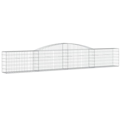 Paniers à gabions arqués 10 pcs 400x30x60/80 cm Fer galvanisé