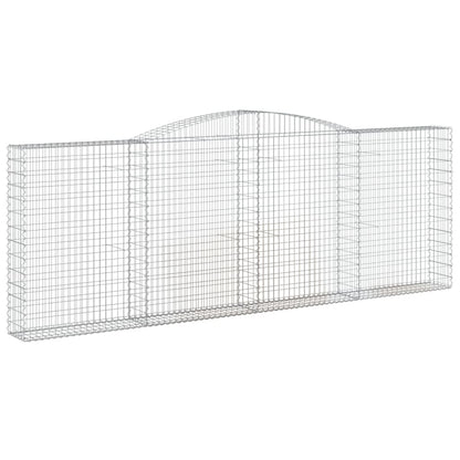 Paniers à gabions arqués 7 pcs 400x30x140/160 cm Fer galvanisé