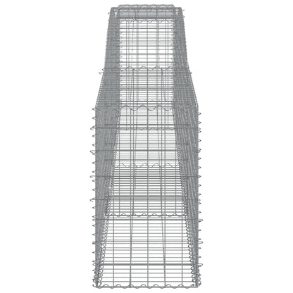 Paniers à gabions arqués 8 pcs 400x50x80/100 cm Fer galvanisé