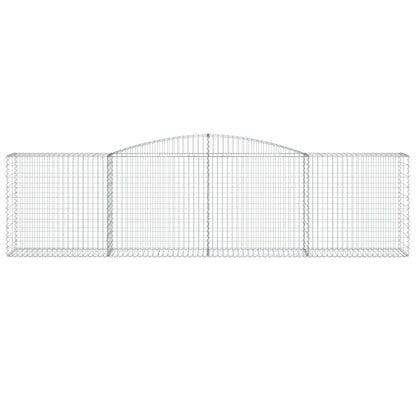 Paniers à gabions arqués 15 pcs 400x50x100/120 cm Fer galvanisé
