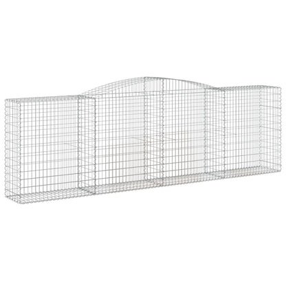 Paniers à gabions arqués 10 pcs 400x50x120/140 cm Fer galvanisé