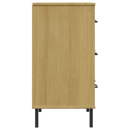 Commode 3 tiroirs Marron OSLO