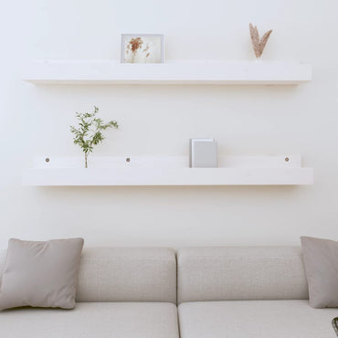 Wall shelves 2 pcs white different monti formats