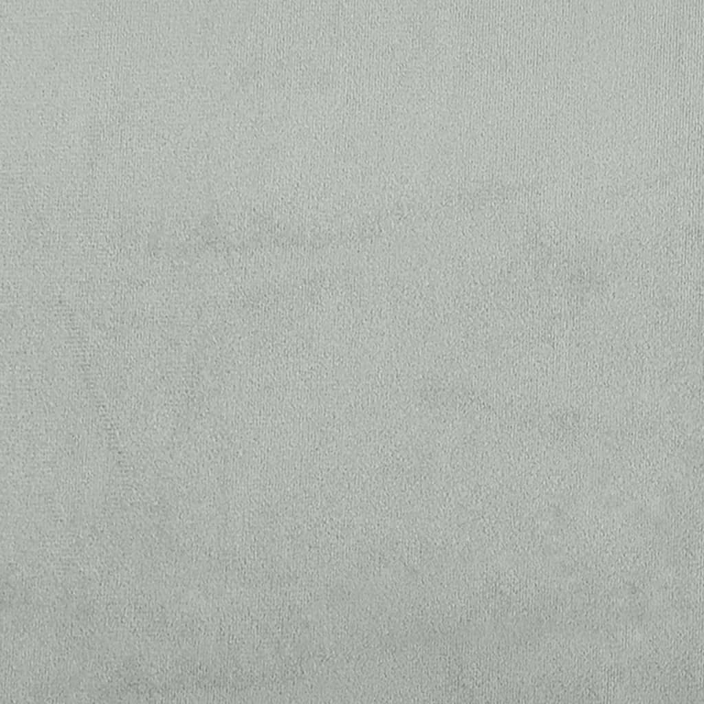 Fauteuil Gris clair 62x79x79 cm Velours