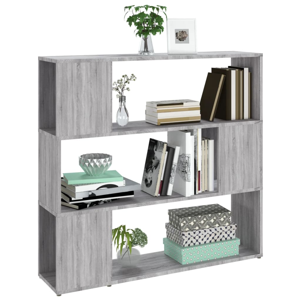 Biblioteca/Sonoma Gray Parte Separator 100x24x94 cm