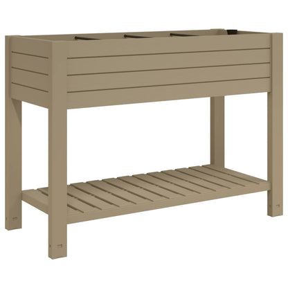 Lit surélevé de jardin marron clair 110x45x79 cm polypropylène