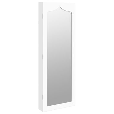 Schmuckschrank mit weißem Wandspiegel 37.5x10x106 cm