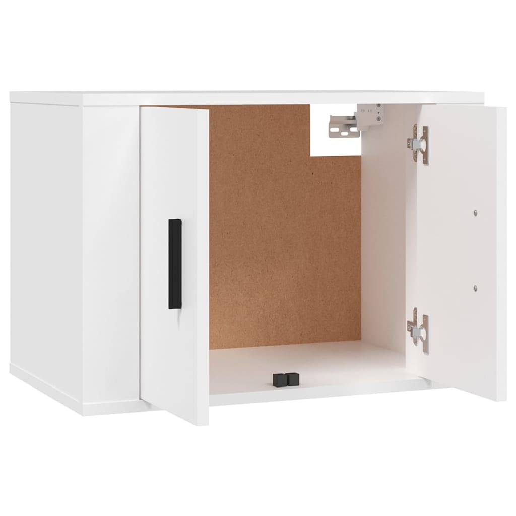 Conjunto de 3 pcs Ingeniería de muebles de televisión blanca Madera