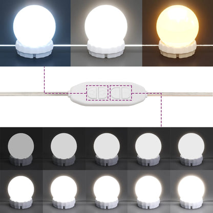 Coiffeuse avec LED noir