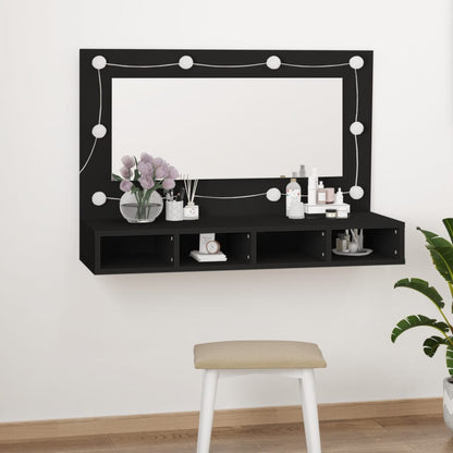 Coiffeuse avec LED noir