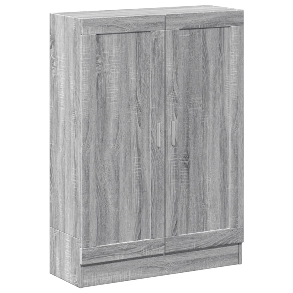 Sonoma Gray Library 82.5x30.5x115 cm Ingeniería de madera