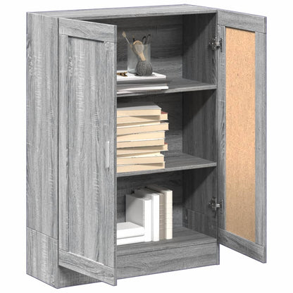 Sonoma Gray Library 82.5x30.5x115 cm Ingeniería de madera
