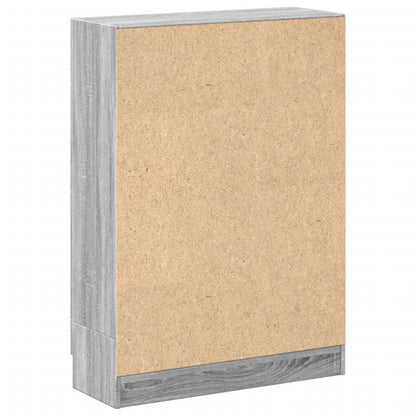 Sonoma Gray Library 82.5x30.5x115 cm Ingeniería de madera