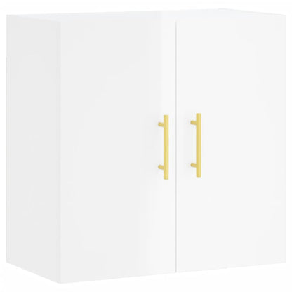 Brilliant white wall cabinet 60x31x60 cm Engineering wood
