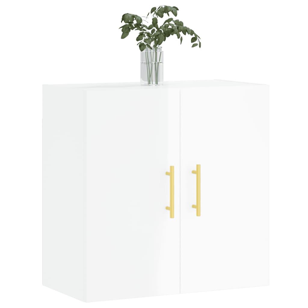 Brilliant white wall cabinet 60x31x60 cm Engineering wood