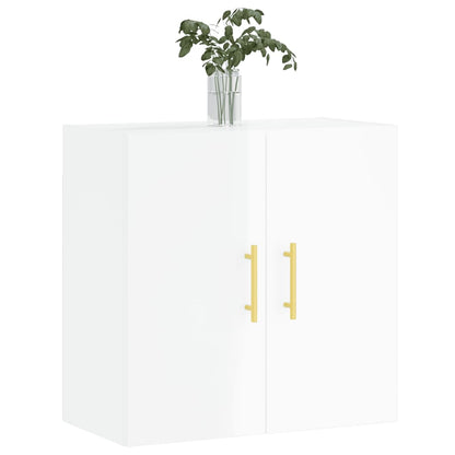 Brilliant white wall cabinet 60x31x60 cm Engineering wood