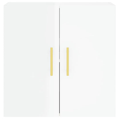 Brilliant white wall cabinet 60x31x60 cm Engineering wood